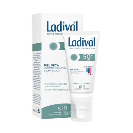 Ladival Piel Seca SPF50+ Crema Fluida, 50ml.