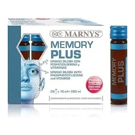 Marnys Memory Plus, 20 ampollas.