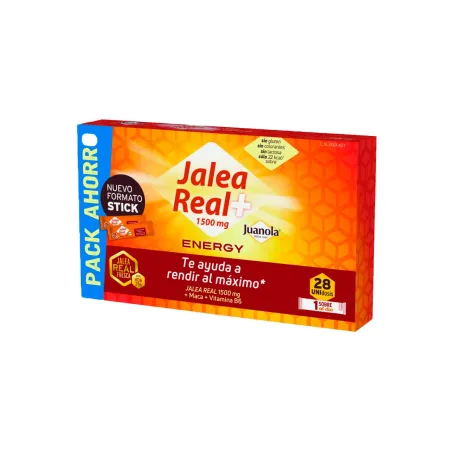 Juanola jalea real + energy suplemento, 28 sticks