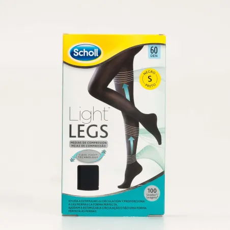 Dr Scholl Medias de compresión negro talla S 60 den, 1 unidad.