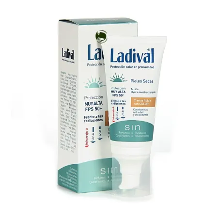 Ladival Crema Fluida Color SPF50 Pieles Secas, 50 ml