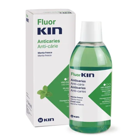 Flúor Kin colutorio diario anticaries, 500ml.