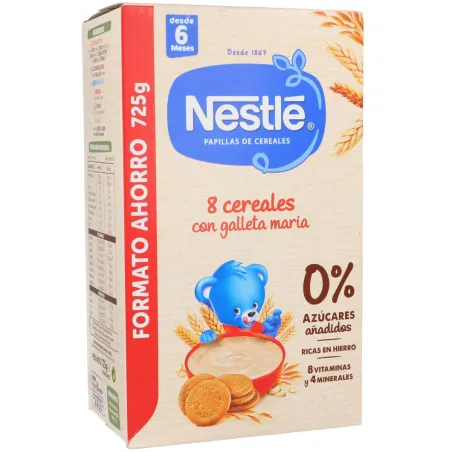 Nestlé Papilla 8 Cereales Formato Ahorro, 725 gr