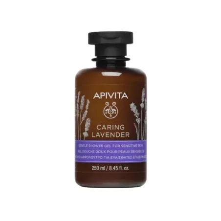 Apivita Caring Lavender Gel de baño suave para pieles sensibles, 250 ml