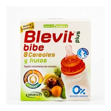 Blevit Plus Bibe 8 Cereales y Frutas, 600gr.