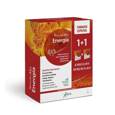 Aboca Naturamix Energía pack 1+1, 10+10 frascos