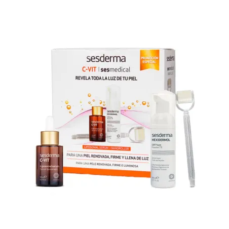 Sesderma Nanoroller + Serum C-Vit + Hexidermol