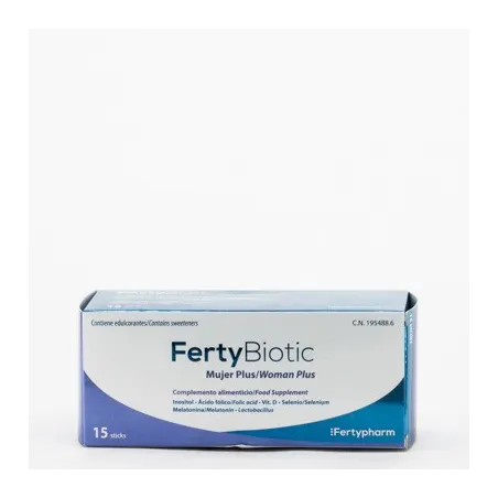 Fertybiotic Mujer Plus, 15 Sticks.