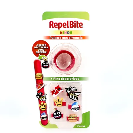 RepelBite Niños Pulsera con Citronela, 1 Unidad