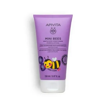 Apivita mini bees acondicionador suave para niños con arándano y miel, 150 ml