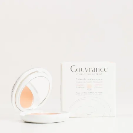 Avene Couvrance Crema Compacta Enriquecida 1, Porcelana, 9,5g