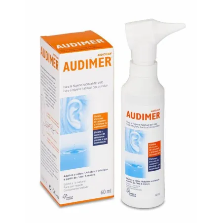 Audimer solución limpieza oídos, 60ml.