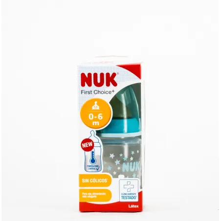 NUK Biberon Latex M 0-6m, 150ml.