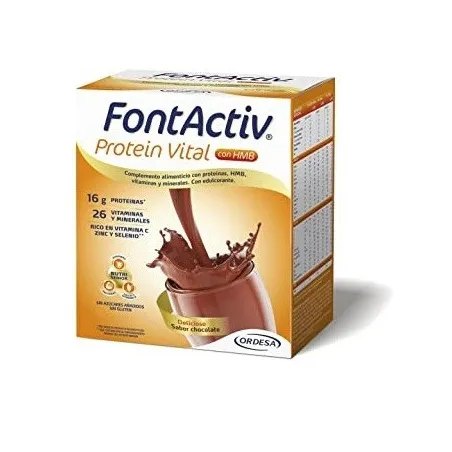 FontActiv Protein Vital Chocolate, 14 Sobres