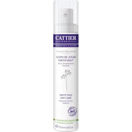 Cattier Crema Matificante Día Piel Mixta a Grasa, 50ml