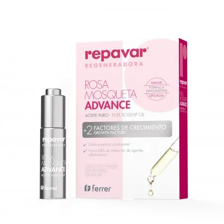 Repavar Aceite Puro Rosa Mosqueta Advance, 15ml.