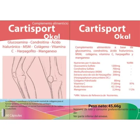 Okal Cartisport 60 cápsulas