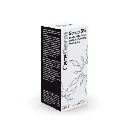 CareDerm Scrub 5% Exfoliante facial, 30 ml