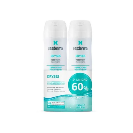 Sesderma Dryses Desodorante Aerosol Duplo, 2x150ml.