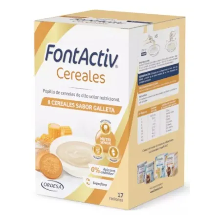 FontActiv 8 cereales con sabor galleta, 500 g