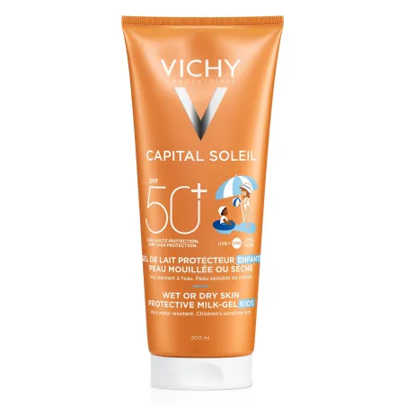 Vichy Capital Soleil gel wet skin SPF50+ niños, 200 ml