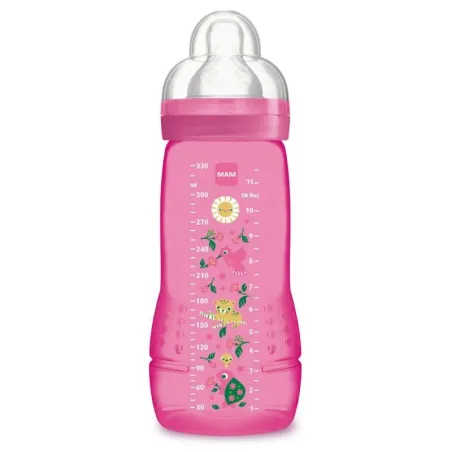 MAM Biberón Easy Active Baby Bottle Rosa 330 ml