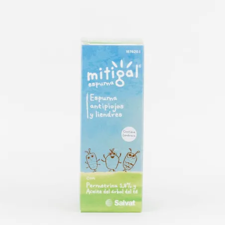 Mitigal Espuma Antipiojos y Liendres, 100ml.