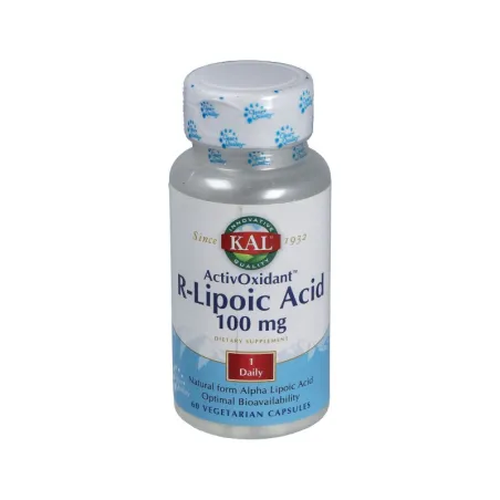 KAL R-Lipoic Acid Antiox,  60 vegcaps