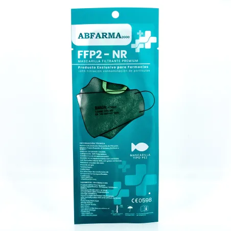 Mascarilla FFP2 Pez Verde Oliva, 1 Ud.