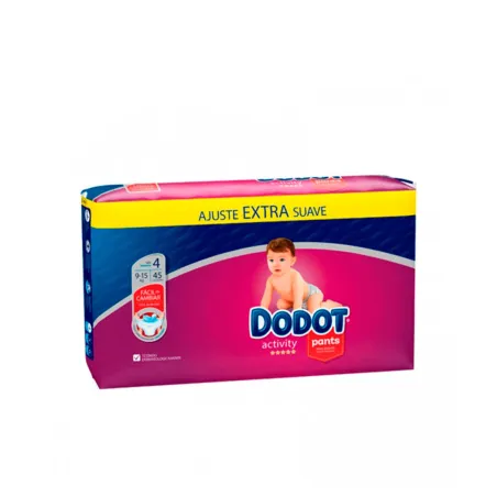 DODOT Pants Activity Extra Jumbo Pack Talla 4, 45 Unidades.