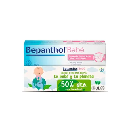 Bepanthol pomada protectora culito bebé, 2x100 g