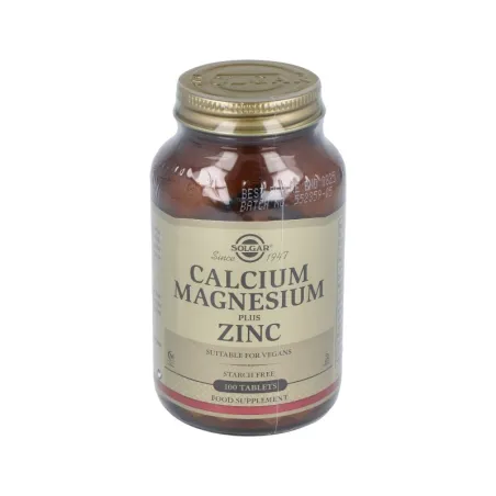 Solgar Calcium Magnesium Plus Zinc, 100 Comp.