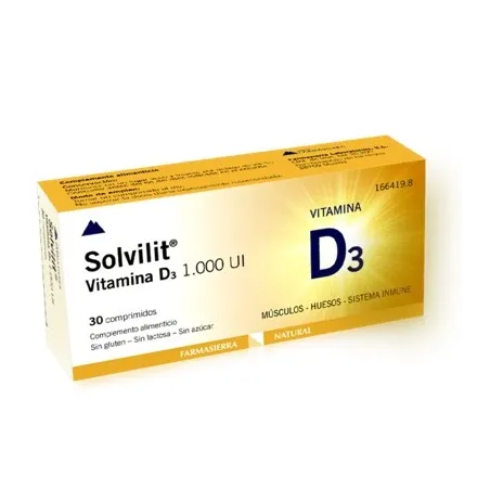 Solvilit Vitamina D3, 30 comprimidos