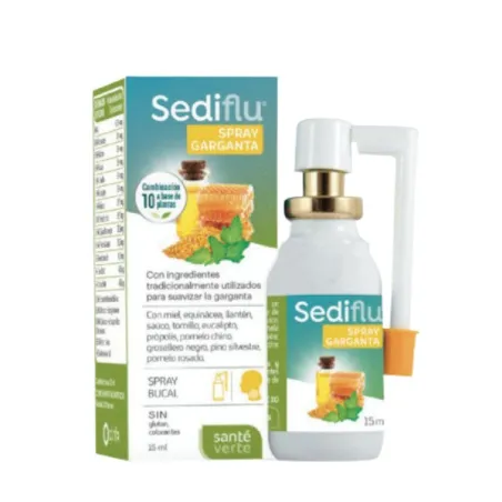 Sante Verte Sediflu spray garganta, 15 ml