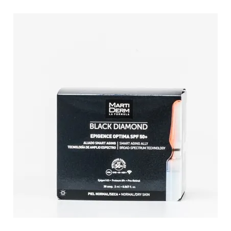 Martiderm Black Diamond Epigence Optima SPF50, 30 Ampollas.