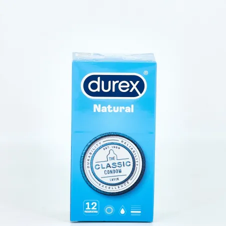 Durex Natural Plus Preservativos, 12U.