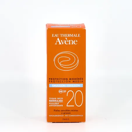 Avene Emulsión SPF20 Toque Seco, 50ml