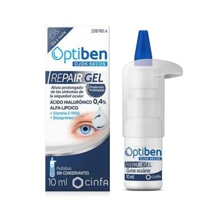 Optiben Repair gel gotas oculares, 10 ml