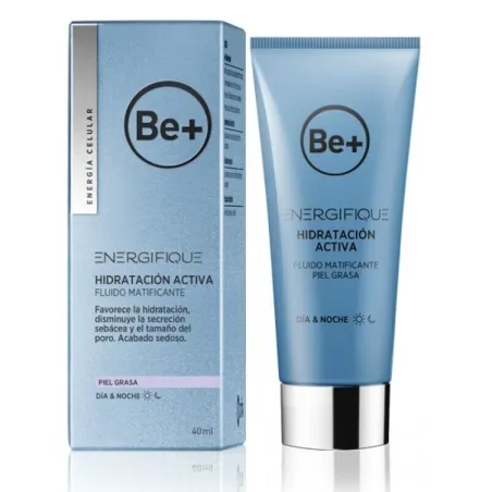 BE+ Energifique Fluido Hidratante Matificante Piel grasa, 40 ml