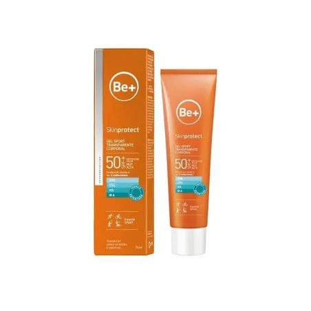 BE+ Skinprotect Gel Sport  Transparente Corporal SPF50+, 75 ml