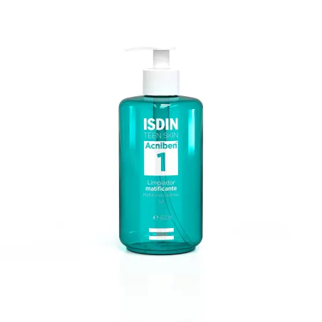 Isdin Acniben limpiador gel matificante, 400 ml + Regalo Fusion Water