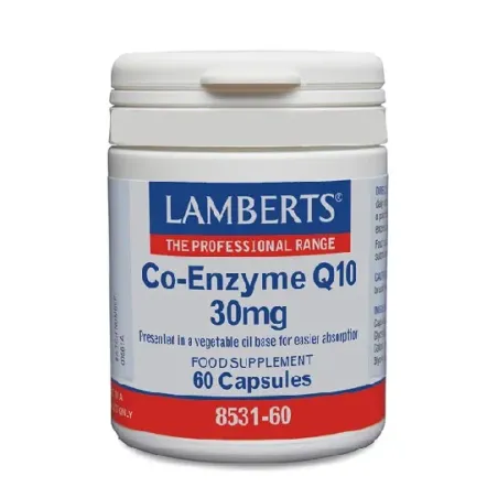 LAMBERTS Q10 Co-Enzima Q10 30mg, 60 cápsulas