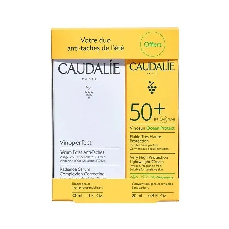 Caudalie vinoperfect serum antimanchas cofre. Regalo Vinosun SPF50+